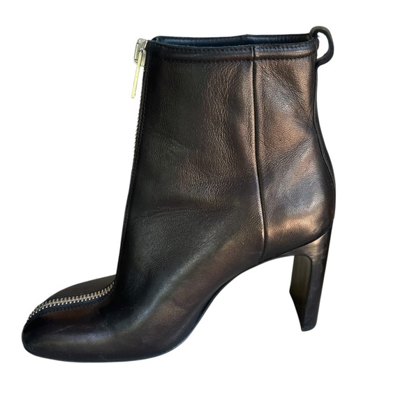 Rag and Bone Black Leather Ellis Zip Boots In Black Size EU 36 - Picture 10 of 12
